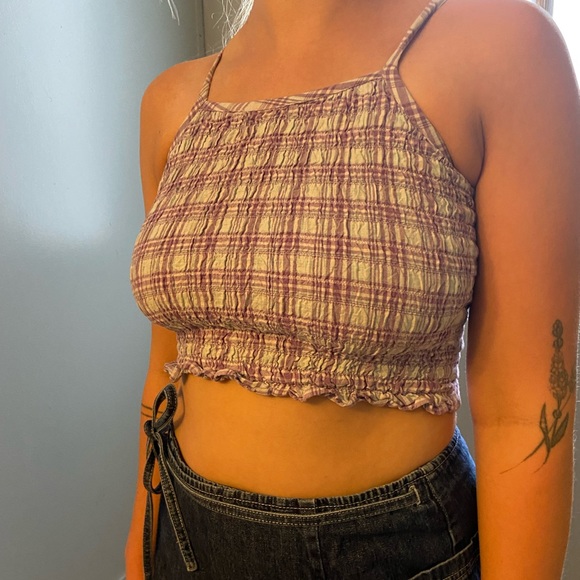 Vintage gingham halter top - Picture 1 of 2